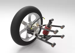 Front Wheel, Control Arms, Suspension Assembly
