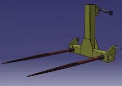 Hay bale lifter