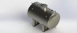 Horizontal pressure vessel