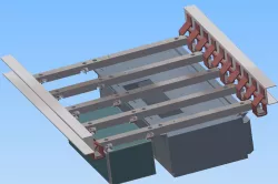 Inside rectangle aluminum profile
