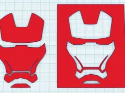 Iron Man - Face Stencil