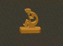 Kokopelli - Flute Totem Block