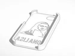 Mona Lisa stencil case for Iphone 5