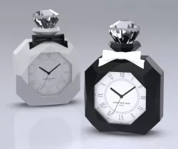 Perfume bottle shape clock