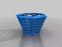 POT WITH GRID FRAME