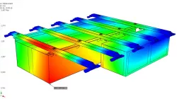 Suspended rail equipment brackets made from latest-generation high strength steels.