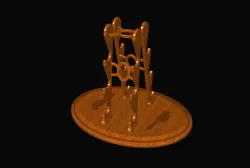 Tabletop Horizontal Flute Stand