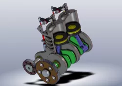 twinpiston engine