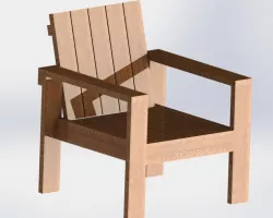 wood chair garden