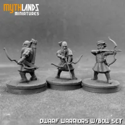 3x Dwarf warriors with bow