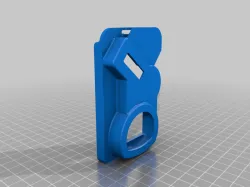 Badge holder with RSA/HID/YUBI key 