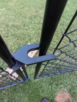 Chain link double gate latch extension