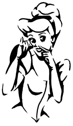 Cinderella stencil 3