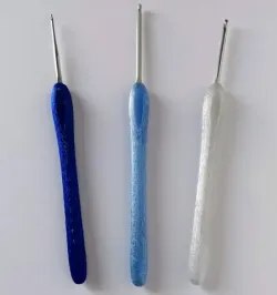 Crochet needle handle for 3mm metal needle