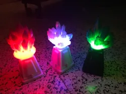 Crystal gemstone lamp (for larp) flashlight