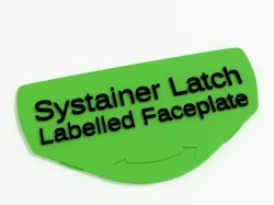 Customizable Systainer Labelled Faceplate