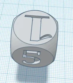 Dice with numbers