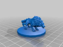 Dire Wolf on Large Base (45mm)