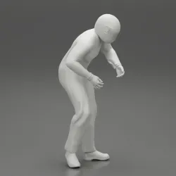 driver walking and carrying pose