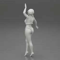Fashion Model Posing in Bikini