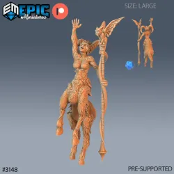 Faun Warlock Set / Centaurides Fey Hybrid / Forest Guardian / Nature Spirit / Horned Humanoid / Female Warrior