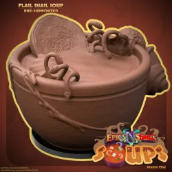 Flail Snail Soup Miniature - pre-supported