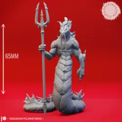 Flame Salamander Guard - Tabletop Miniature