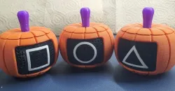 Fusion of Pumpkins and Squid Game Soldier