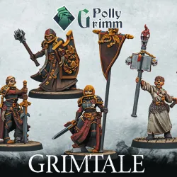 Grimtale. Inquisition set. Tabletop miniature. Inquisitor