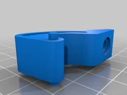 Hidden mount plastic hinge