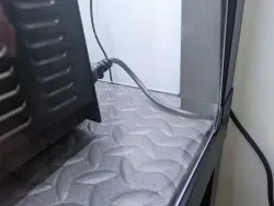 Ikea Lack Bottom Corner with Larger Cable Hole