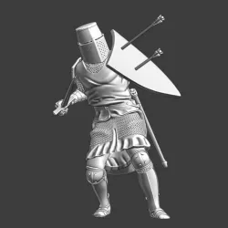 Medieval Danish Knight - Arrow storm