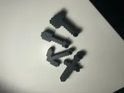 Minecraft tool keychain
