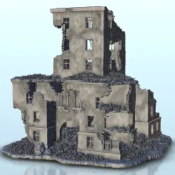 Modern ruins pack No. 1 - World War Two Second WWII Front Eastern Western Axis Allied Cold Era WW3 Zombie Post-apo