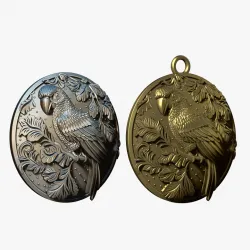 PARROT medallion for casting