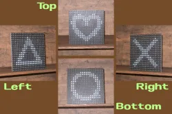 Pattern changing object depending on the view direction