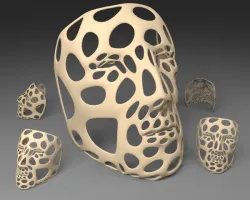 Polygon Mask - Voronoi Style (Single walled)