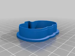 Pumpkin Cookie Cutter with Wide Stem