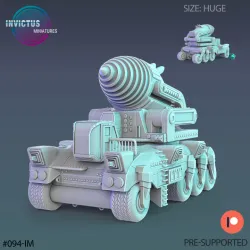 Red Planet Drill Station / Siege Engine / Settler Machine / Roving Vehicle / Space Colonist Construct / Steampunk Infantry Robot / Cosmic Invasion Army / Cyberpunk / Sci-Fi Encounter