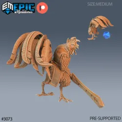Rooster Warrior Set / Birdfolk / Terror Bird / Large Feathered Fighter / Ancient Giant Chicken