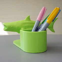 Shark whale pen holder