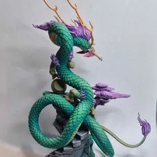 Shenlong - Dragon of Earth with Scenic Base (Pre-Supported)