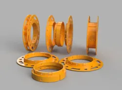 Small reel for fine wires and cables, modular