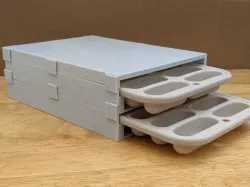 Stackable Ice Cube Tray Holder