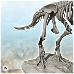 T-Rex dinosaur skeleton with open mouth (1) - High detailed Prehistoric animal HD Paleoart
