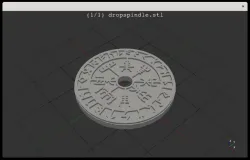 Viking inspired drop spindle