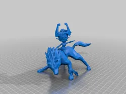 Wolf Link and Deku Shrub