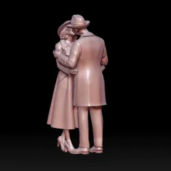 woman and man