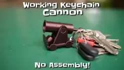 Working Tiny Keychain Cannon (Print-In-Place)