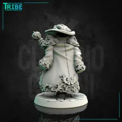 (0139) Female faun satyr saylor pirate commander wizard sorceress with spell and gun